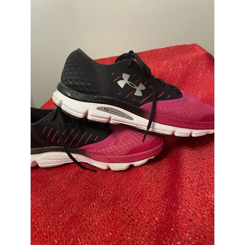 Under Armour Speedform Intake Womens Running Shoes Size 11 Trainers Pink Black